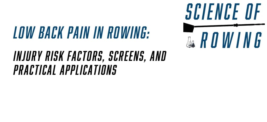 Title card for Low Back Pain in Rowing