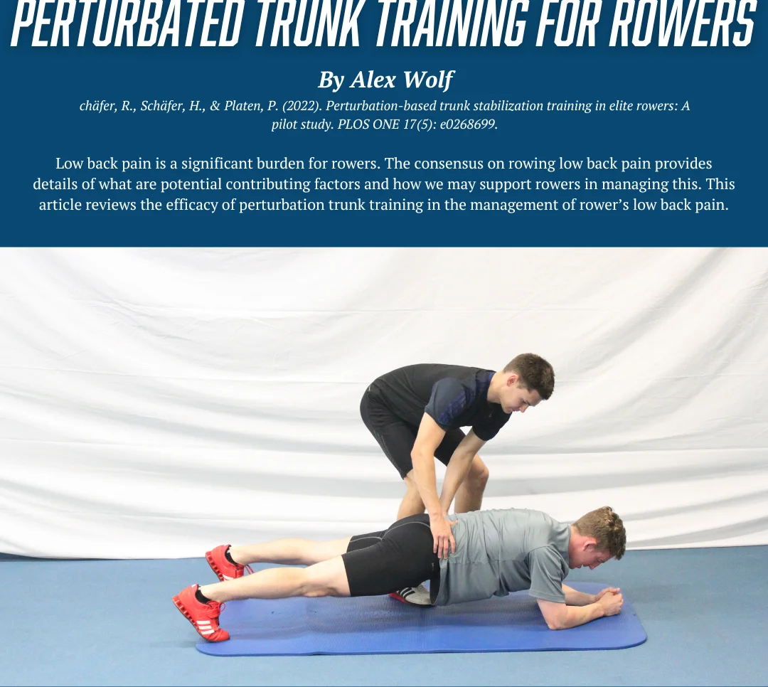 Title image for Perturbated Trunk Training for Rowers