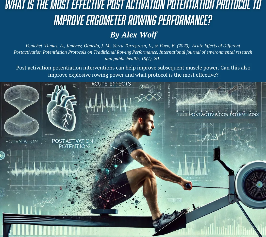 Title image for What is the most effective post activation potentiation protocol to improve ergometer rowing performance?